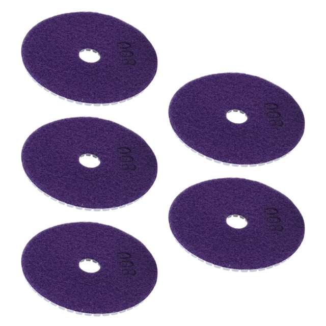 Fdit 5 Pcs 4 Po Tampons de Polissage Humide Kit de Disques de Meulage Souples pour Marbre Granit Céramique, Tampon de Polissage 4 Po, Disque de Meulage Humide