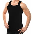 thumbnail image 3 of 2-4 Packs Men's G-unit Style Cotton Tank Tops Square Cut Muscle Rib A-Shirts, 3 of 3