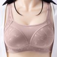 thumbnail image 2 of VEKDONE Woman's Back Buckle Thin Style Ventilate Large Size Bra Without Steel Rim Pink 42/95, 2 of 6