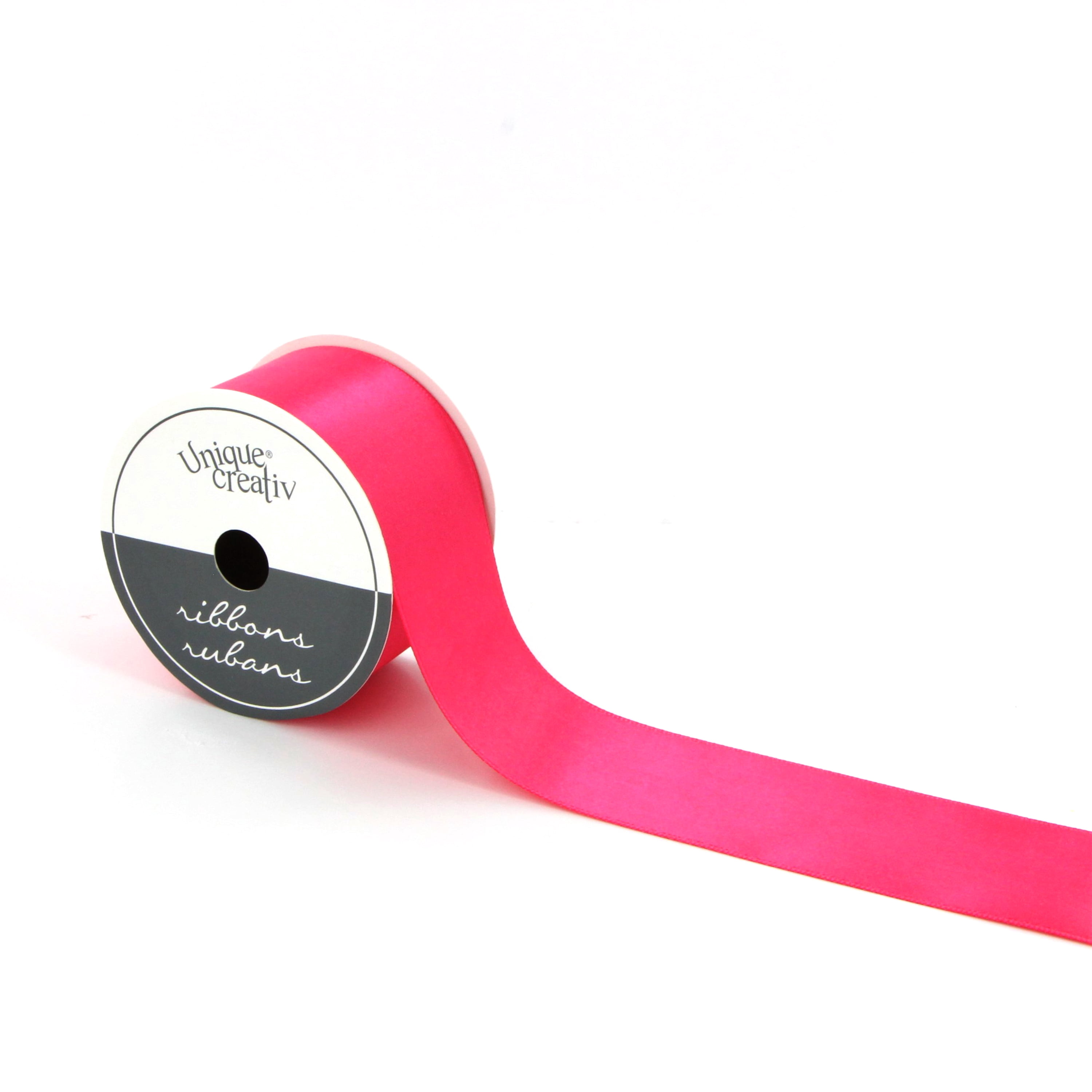 UNIQUE CREATIV, Ribbon, Single Face Satin, Pink, 38mm × 3.6m (1.5" × 12ft)