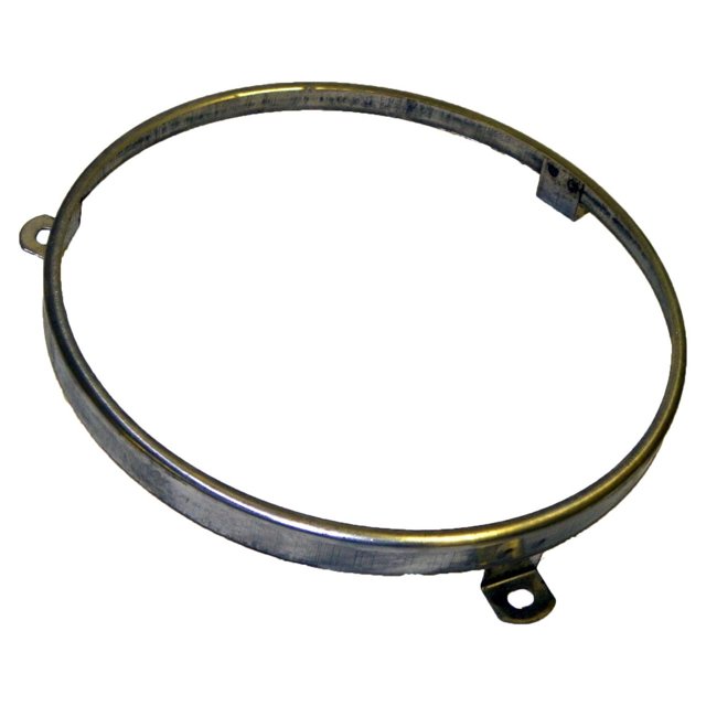 Crown Automotive Headlight Trim J8128749 Chrome; Steel; Single