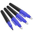 thumbnail image 1 of Unique Bargains Mini Permanent Markers Dry Erase Pen with Keychain Clip, Blue Ink  4 Pack, 1 of 5