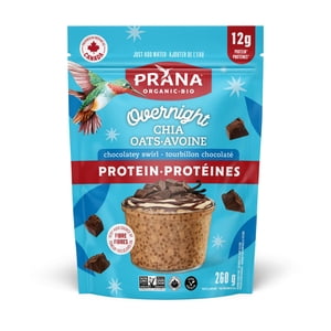 Prana Org Protein Overnight Chia- Chocolatey Swirl 260g