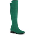 thumbnail image 1 of Unique Bargains Women's Side Zipper Chunky Heel Knee High Boot, 1 of 7