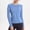 bleu, variante sur Jacenvly Hauts pour Femmes Liquidation Femme Été Vêtements de Yoga Ajustés Col Rond T-shirt à Manches Longues Haut de Course Haute Élasticité Hauts pour Femmes Soldes