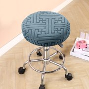 UsRHHA Round Bar Stool Covers, Non-Slip Seat Cover with Elastic Bands for Kitchen Bar Stools, Sturdy Stool Protectors Home Decor