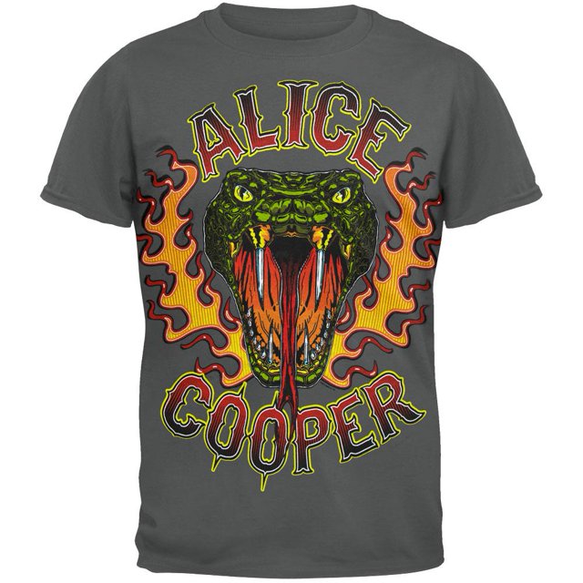 Alice Cooper - T-Shirt Tournée Flammes de Serpent