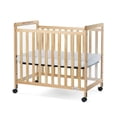 thumbnail image 3 of Lit de bébé compact Clearview à côtés fixes SafetyCraft de Foundations, construction en bois, matelas de 7,6 cm inclus, 3 of 3