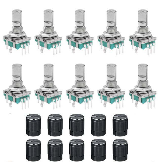 EC11 Rotary Encoder Set of 10 360 Degree Code Switch for Industrial Use