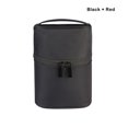 thumbnail image 2 of Bag Storage Ins Round Bags Bags Solid Large Capacity Package Toothpaste Toothbrush Face Wash Cleansing Cream for Travel Black Red, 2 of 9