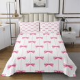 thumbnail image 1 of Erosebridal Bowknot Coverlet Set King for Teens, Princess Ribbon Bedding Set, Cartoon Decor 3pcs, 1 of 5