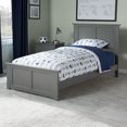 thumbnail image 1 of Madison Twin Wood Foundation Bed with Matching Footboard in Grey, 1 of 6