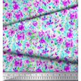thumbnail image 3 of Soimoi Poly Georgette Fabric Flower Watercolor Print Sewing Fabric Yard 42 Inch Wide, 3 of 3