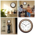 thumbnail image 1 of WIFKLSIIPG 12 Inch Outdoor Wall Clock Wall Clock with Temperature and Humidity Large Wall Clock Silent Wall Clock in Courtyard Garden Bathroom(Rose Gold), 1 of 5