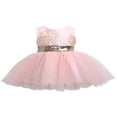 thumbnail image 1 of Toddler Girls Formal Dress Gown Sequins Bowknot Backless Princess Party Dresses, 1 of 3