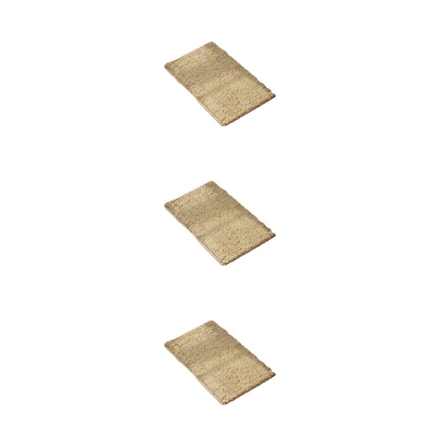 relayinert 1/2/3/5 Exquisite Crafted Carpet Quick-drying Strong Grip No Shedding Absorbent Camel 40cm*60cm 3PCS