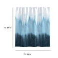 thumbnail image 2 of Shower Curtain Set For Bathroom 220 cm x 200 cm Gradient Print Polyester Quick-Drying Weighted Hem Reinforced Buttonholes, 2 of 6