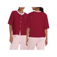 thumbnail image 3 of FOCUSNORM Cardigan Tricoté pour Femmes Automne Manches Mi-Longues Col Rond Couleur Unie Boutonné Tricoté, 3 of 9