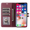 thumbnail image 3 of Étui Portefeuille Premium pour iPhone 17 Pro Max avec Fentes pour Cartes et Support, Étui à Rabat Rouge, 3 of 7