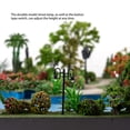 thumbnail image 3 of Model Lamppost Scaled 1:200 Home Micro Building Layout Decorations LED Railway Light Crafts Track Lamp Sand Scenery Toys Green（1:200）（White）, 3 of 8