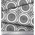 thumbnail image 3 of Soimoi Viscose Chiffon Fabric Floral Mandala Printed Fabric 1 Yard 42 Inch Wide, 3 of 3