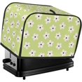 thumbnail image 1 of Toaster Cover 2 Slice Vintage Groovy Flowers Dustproof Bread Maker Cover Fingerprint Bakeware Protection Wide Slot Toaster Bag Reusable Kitchen Small Appliance Cover TC278, 1 of 6