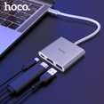 thumbnail image 1 of hoco. HB14 Type-C Converter Type-C to USB3.0 +HDMI+PD Aluminum Alloy Adapter, 1 of 5