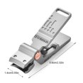 thumbnail image 3 of Dvkptbk Portable Nail Knife Nail Clippers, Crocodile Biomimetic Nail Knife Stainless Steel Powder Die Nail Clipper Large Opening Portable Nail Knife Portable Nail Knife, 3 of 9