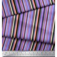 thumbnail image 2 of Soimoi Tissu Poly Georgette Violet à Rayures Verticales pour Couture, Largeur 52 Pouces, 2 of 5