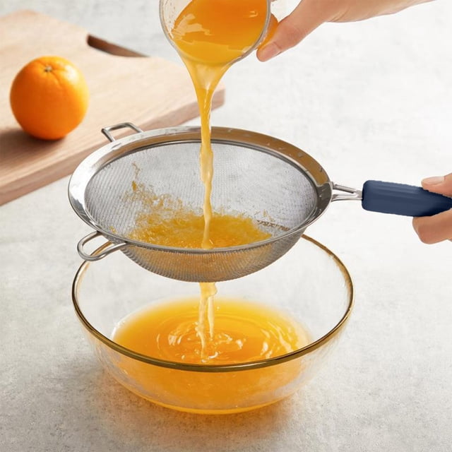 Multifunctional Mesh Strainers Set of Stainless Steel Sieve for Baking Mobile Flour Filter Kitchen Tools Household Strainer Handheld Baking Accessories