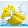 thumbnail image 3 of Unisex Waterproof Disposable Elastic Latex Boot Cover Rain Snow Non-slip Shoe Covers - Size M(Yellow), 3 of 5