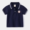 thumbnail image 2 of Polos pour Tout-Petits Garçons Polo Rayé Chemise de Rugby pour Garçons Manches Courtes Chemises pour Tout-Petits 3-4 Ans Tenue pour Garçons, 2 of 3
