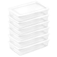 thumbnail image 1 of Sterilite 41 Qt Storage Box, Stackable Plastic Container, Home Organizer, 6 Pack, 1 of 8