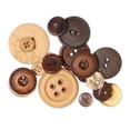 thumbnail image 3 of UNIQUE CREATIV Box of Buttons, Assorted Sizes & Shades, Reusable Clear Case - ~65 g (2.3 oz), Brown, 3 of 7