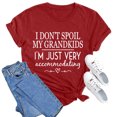 thumbnail image 3 of LUOGENLI T-shirts pour Femme pour Femmes T-Shirt Uni Décontracté Mode à Lettres Imprimées Col Rond Manches Courtes T-Shirt Haut T-shirts pour Femmes T-shirts Graphiques T-shirts Vintage Saint-Valentin Rouge G, 3 of 3