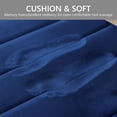 thumbnail image 4 of Semfri 3 Pcs Memory Foam Bathroom Mat Set Bathroom Rug Set Non Slip Absorbent Toilet Mat Set Comfortable Soft Machine Wash Thick Navy Blue, 4 of 8