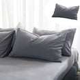 thumbnail image 4 of PRETXORVE Without Printing Japanese Style Washed Head Cover Bedding Solid Color Clear and Multi-color Selection Elegant and Not Clear, 4 of 6