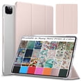 thumbnail image 1 of DuraSafe Cases for iPad PRO 12.9 Inch 2020 4th Generation [ Pro 12.9 4 ] MY3K2LL/A MY3J2LL/A MY2H2LL/A MY2J2LL/A Slim Lightweight Protective PC Dual Angle Stand Cover - Light Pink, 1 of 4