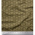 thumbnail image 1 of Soimoi Green Velvet Fabric Scales Geometric Print Fabric by the Yard 58 Inch Wide, 1 of 3