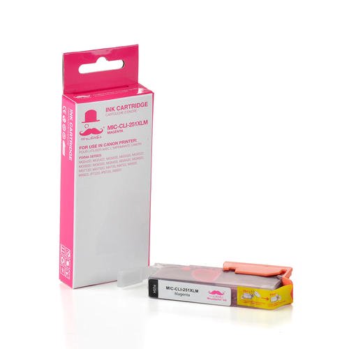 Canon CLI-251TGM 6450B001 Cartouche d'Encre Magenta Compatible - Moustache®