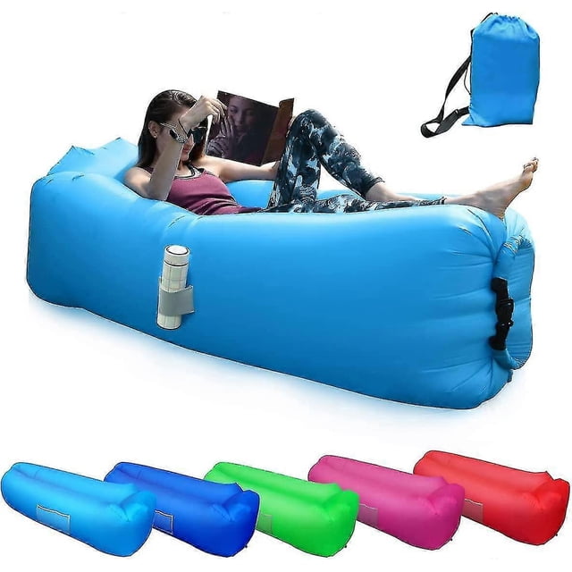 Chaise Longue Gonflable, Sofa Gonflable Portable, Canapé Pneumatique, pour le Camping, les Vacances, la Randonnée_Perfect Gift