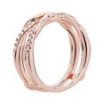 thumbnail image 3 of 0,20 Carat Rond Excellent Véritable Diamond Nouvelle Conception Alliance pour Mariage en Or Rose Massif 18K Taille 11, 3 of 7