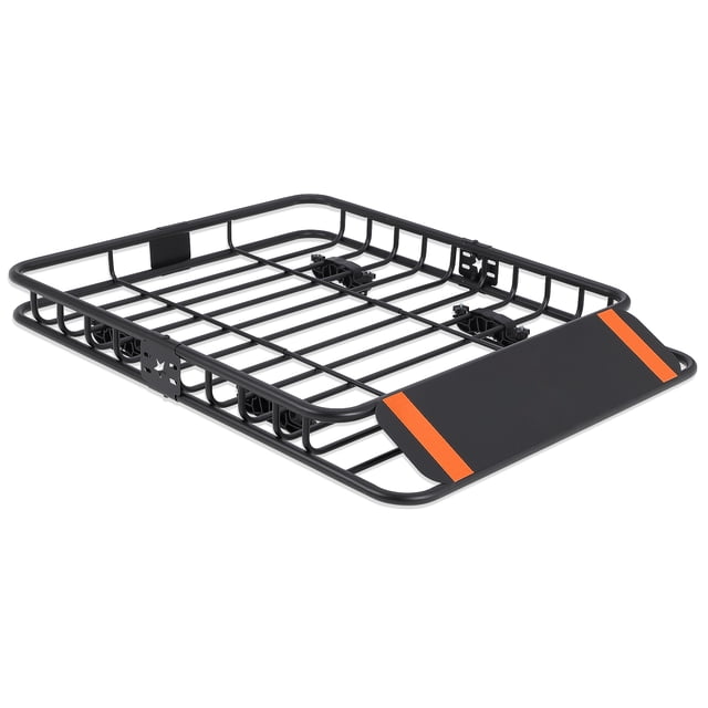 AKDSteel Universal Roof Rack Basket, 64x39/46x36 Inch Steel Cargo Carrier with Adjustable Extension, 200 lbs Capacity for SUV
