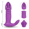 thumbnail image 2 of XBONP Vibromasseur à Point G à Poussée avec APP Conrol pour Femmes, Vibromasseur Portable à Distance Jouets Sexuels pour Adultes pour Femmes, Violet, 2 of 6
