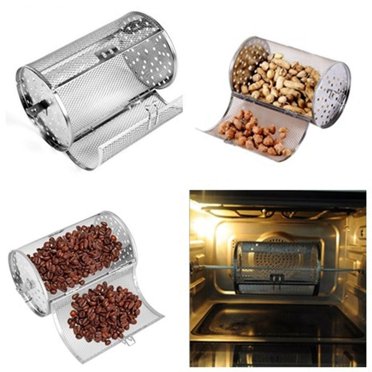 Coffee grains & noix Rôtissoire Gril Torréfacteur tambour Four Panier en acier inoxydable / Café en grains et noix Rôtissoire Gril Torréfacteur Four à tambour Panier en acier inoxydable