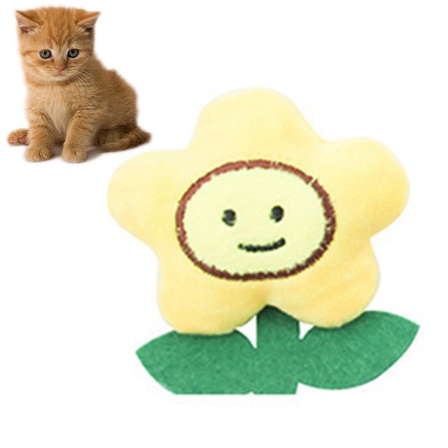 Peluche Cataire Jouet Interactif Dessin Animé Forme Animale Chat Jouet Chaton Jouet à Mâcher