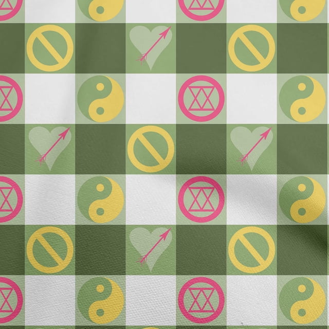 oneOone Cotton Poplin Olive Green Fabric Sewing Craft Projects Fabric Prints By Yard 56 Inch Wide