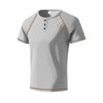 thumbnail image 3 of Plebaso Men's Shirts Casual Short Sleeve Classic Tees Shirts Summer Lightweight Button down Basic Tshirts, 3 of 6