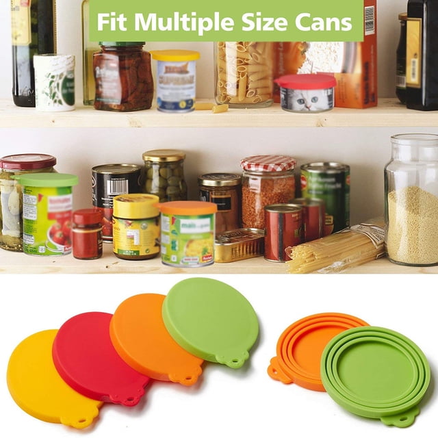Oleegame 1PC Trashcans For Bedroom Lids Food Can 4 Pack Silicone Can One Covers Pet Size Kitchen,Dining & Bar Red
