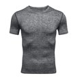 thumbnail image 3 of CHGBMOK Golf Shirts for Men Solid Color Drying Sport Train Short Sleeved Round Neck Sizes S-2XL, 3 of 5